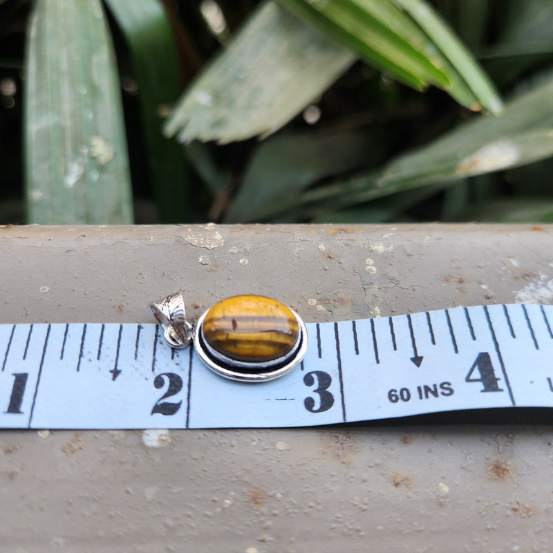 Certified Tiger Eye Pendant without Chain - Design 11