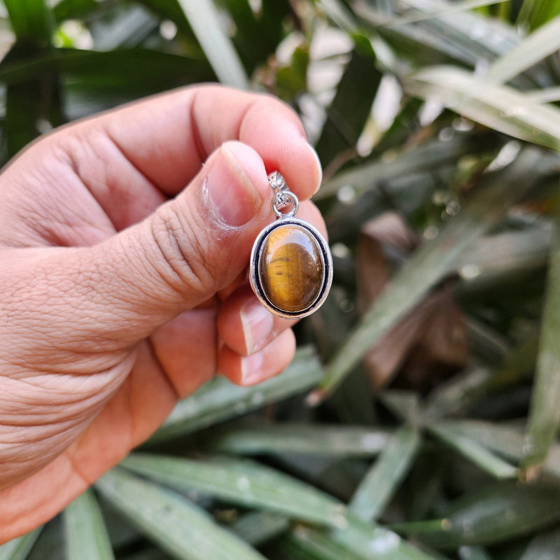 Certified Tiger Eye Pendant without Chain - Design 15