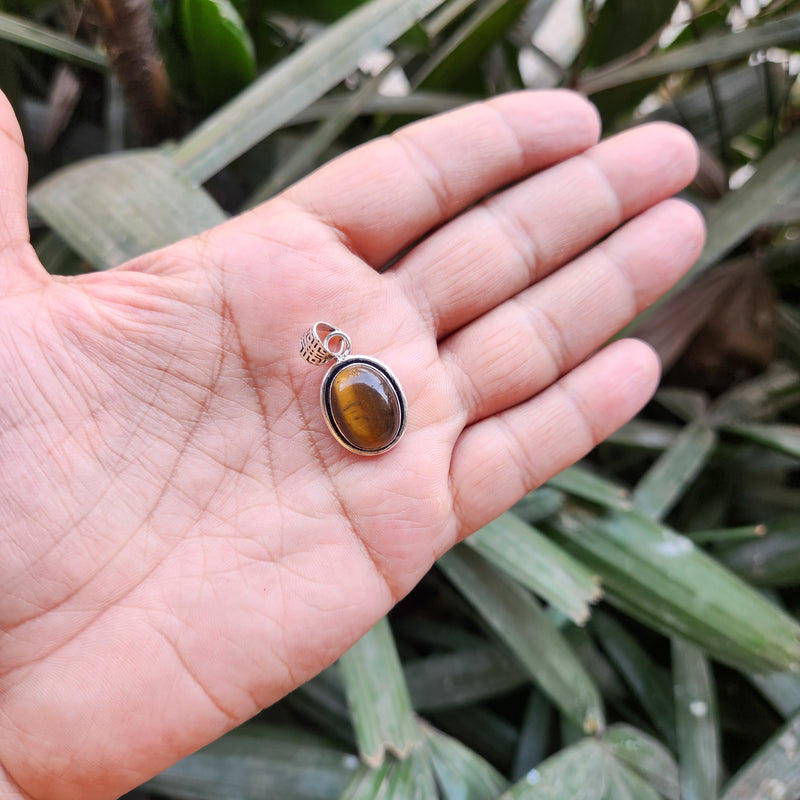 Certified Tiger Eye Pendant without Chain - Design 15