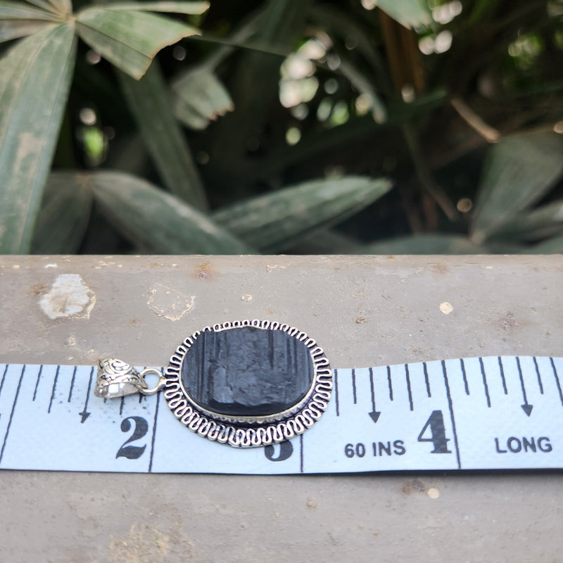 Certified Black Tourmaline Pendant without chain-44