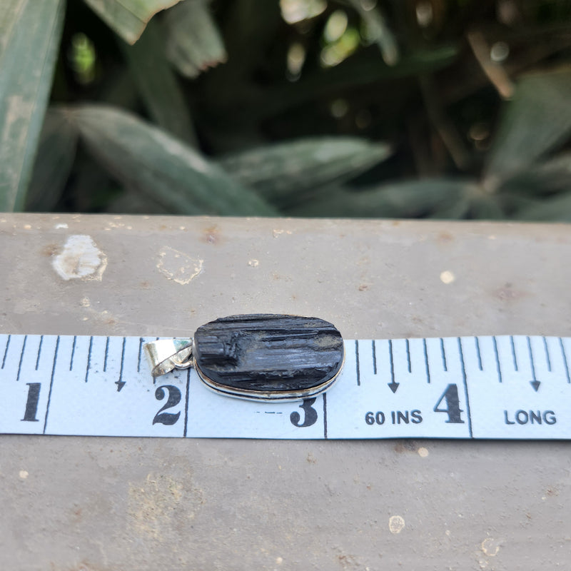 Certified Black Tourmaline Pendant without chain-50