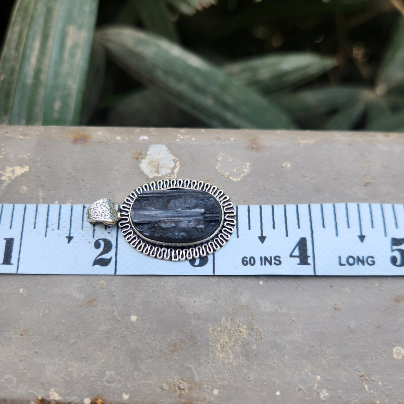 Certified Black Tourmaline Pendant without chain-53