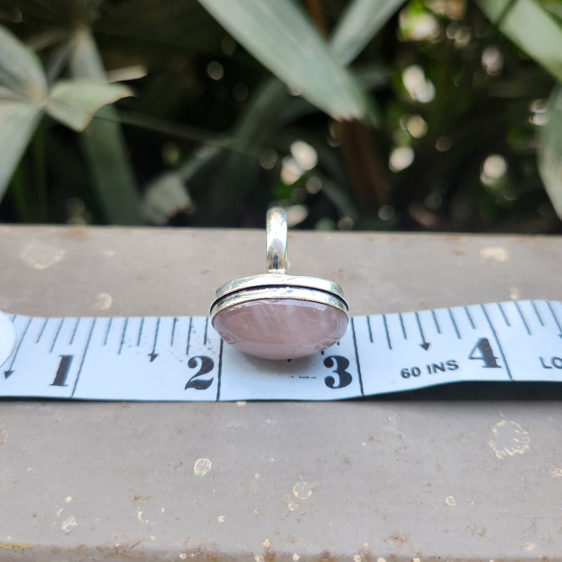 Certified Rose Quartz Adjustable Rings- R58