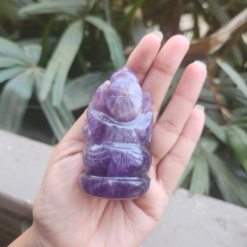 Amethyst Ganesha for Spirituality, Intuition, Positivity & Guidance