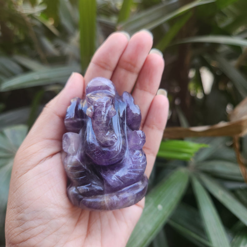 Amethyst Ganesha for Spirituality, Intuition, Positivity & Guidance