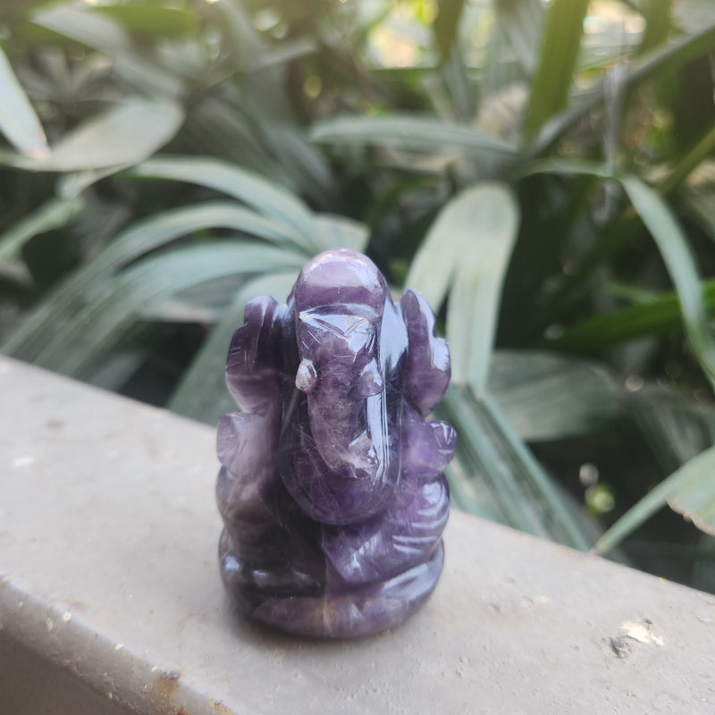 Amethyst Ganesha for Spirituality, Intuition, Positivity & Guidance