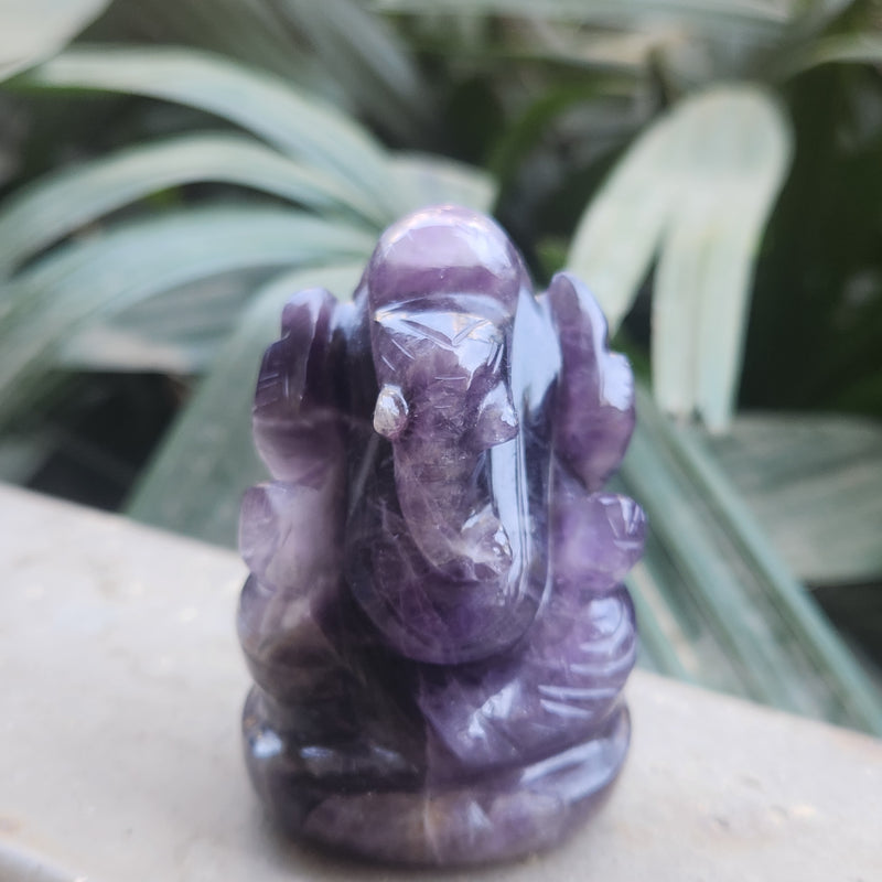 Amethyst Ganesha for Spirituality, Intuition, Positivity & Guidance