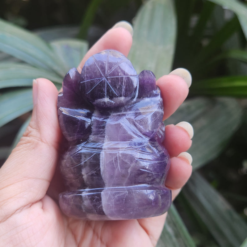 Amethyst Ganesha for Spirituality, Intuition, Positivity & Guidance