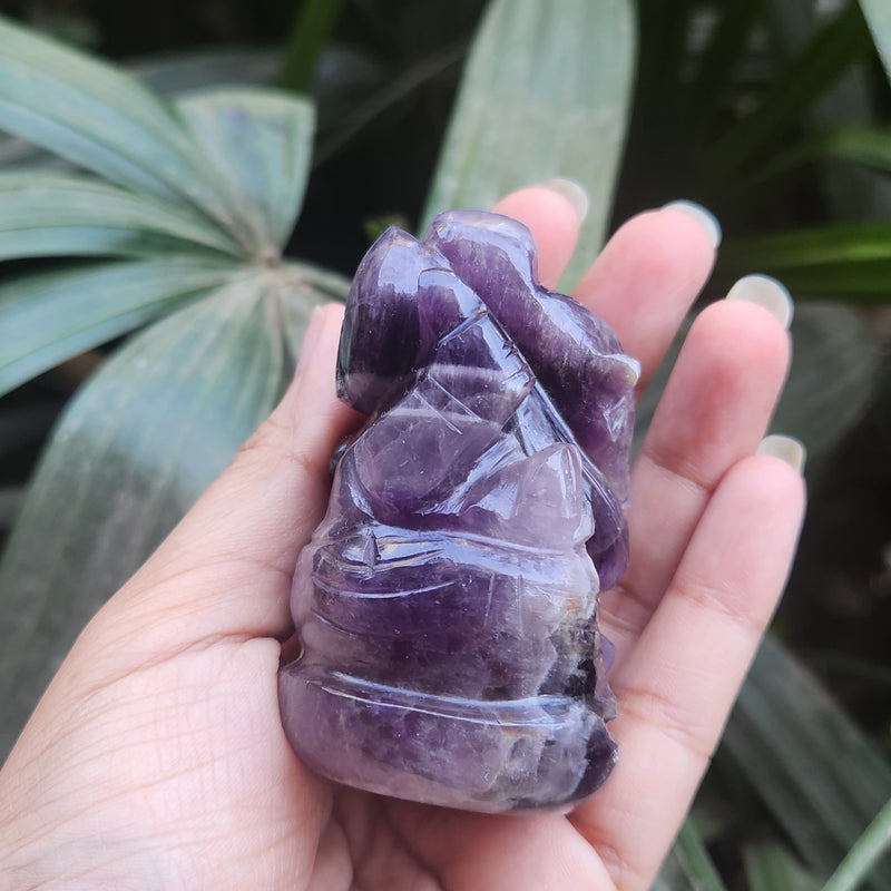 Amethyst Ganesha for Spirituality, Intuition, Positivity & Guidance