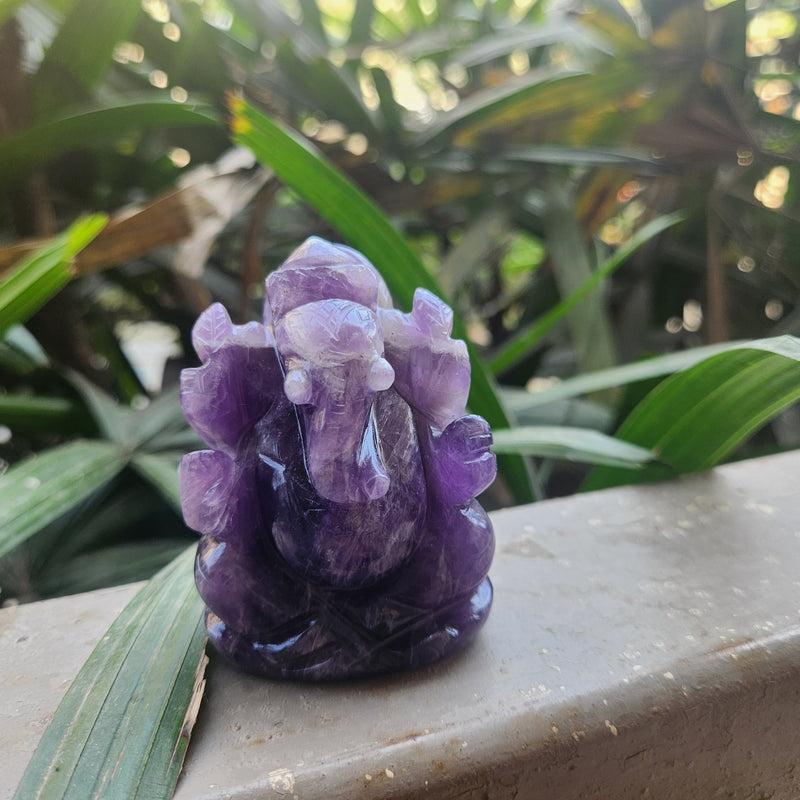 Amethyst Ganesha for Spirituality, Intuition, Positivity & Guidance