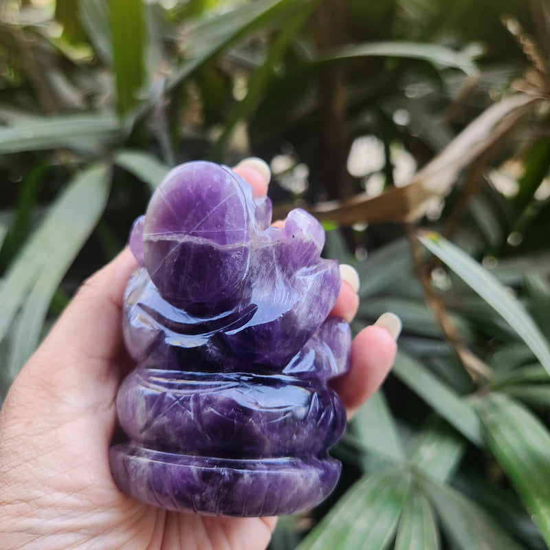 Amethyst Ganesha for Spirituality, Intuition, Positivity & Guidance