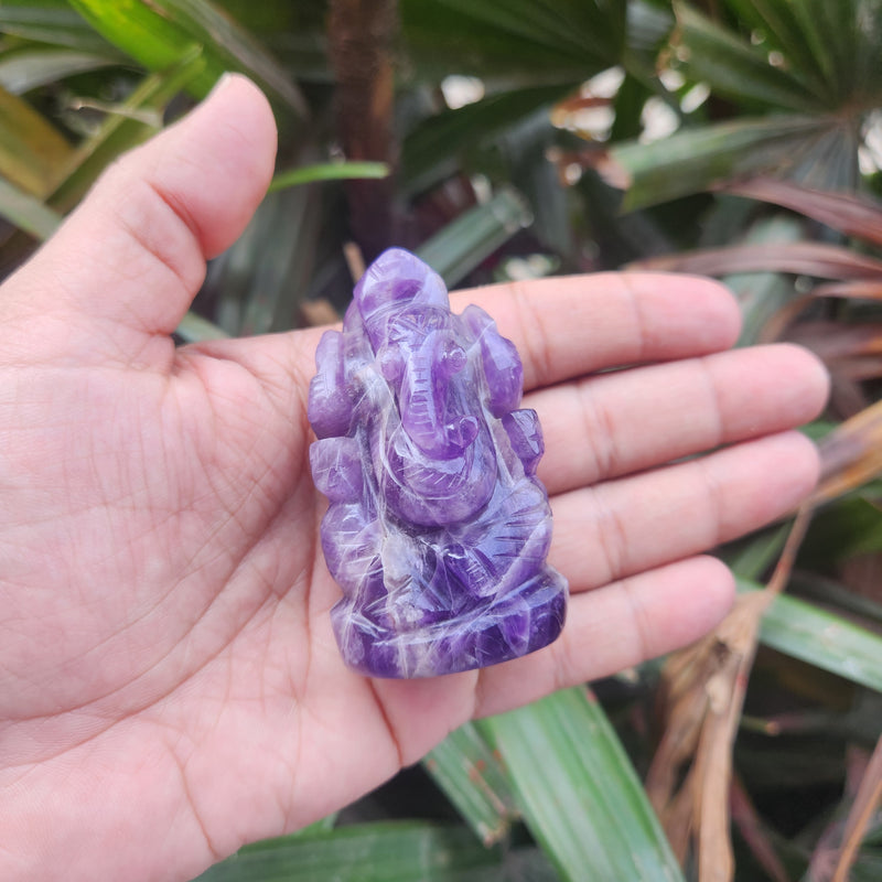 Amethyst Ganesha for Spirituality, Intuition, Positivity & Guidance