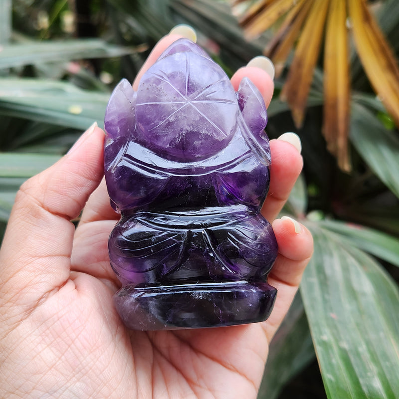 Amethyst Ganesha for Spirituality, Intuition, Positivity & Guidance
