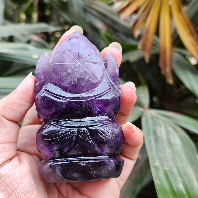 Amethyst Ganesha for Spirituality, Intuition, Positivity & Guidance