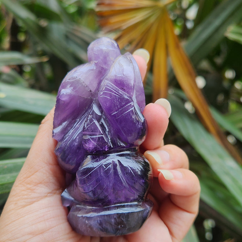 Amethyst Ganesha for Spirituality, Intuition, Positivity & Guidance