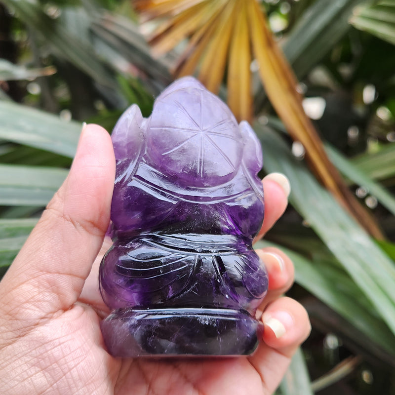 Amethyst Ganesha for Spirituality, Intuition, Positivity & Guidance