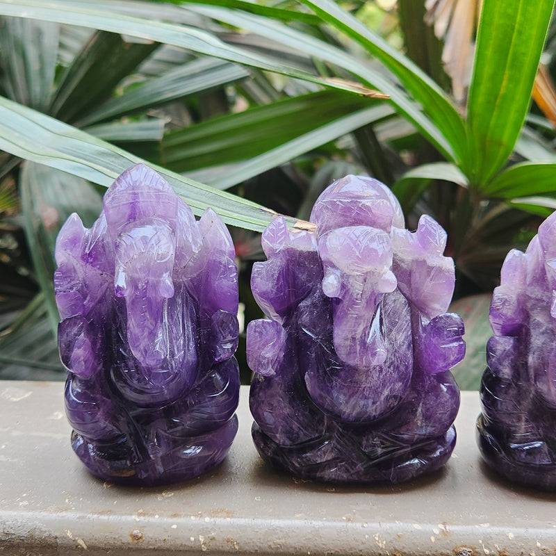 Amethyst Ganesha for Spirituality, Intuition, Positivity & Guidance
