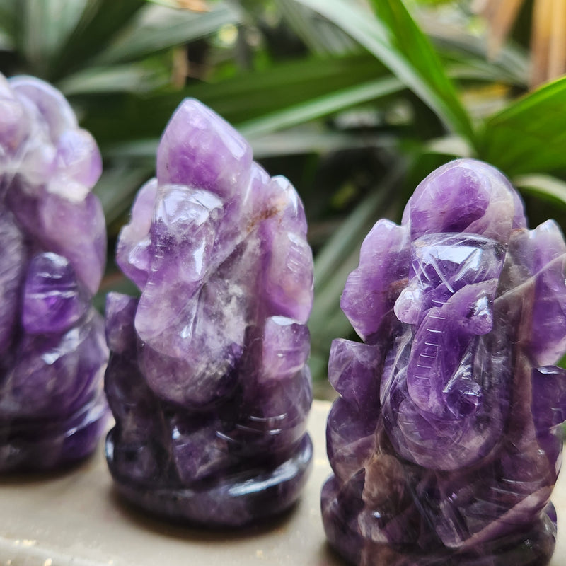 Amethyst Ganesha for Spirituality, Intuition, Positivity & Guidance