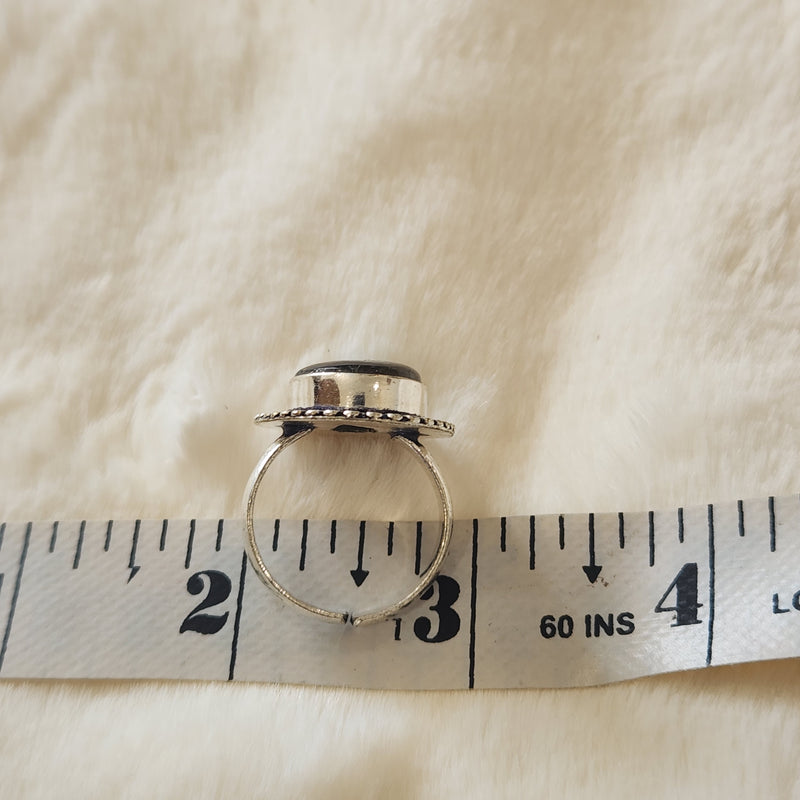Certified Labradorite Adjustable Rings- Design 20