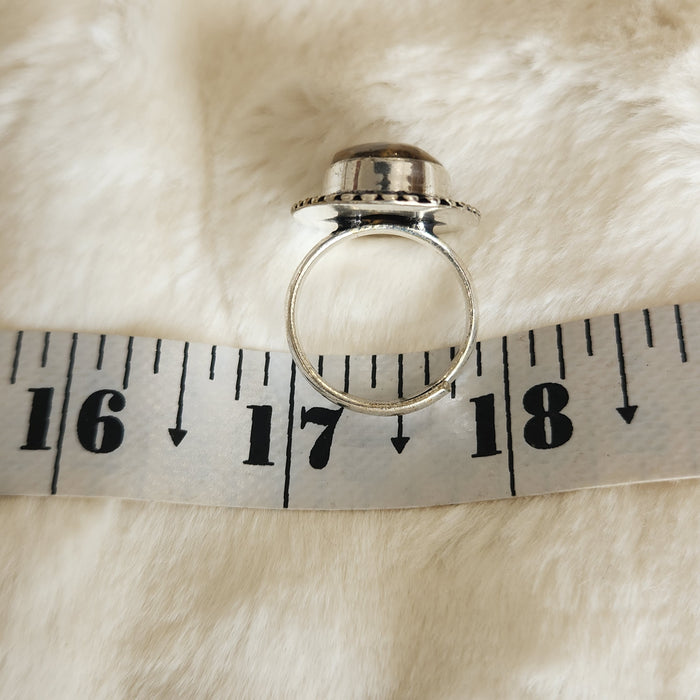 Certified Tiger Eye Adjustable Ring -R24