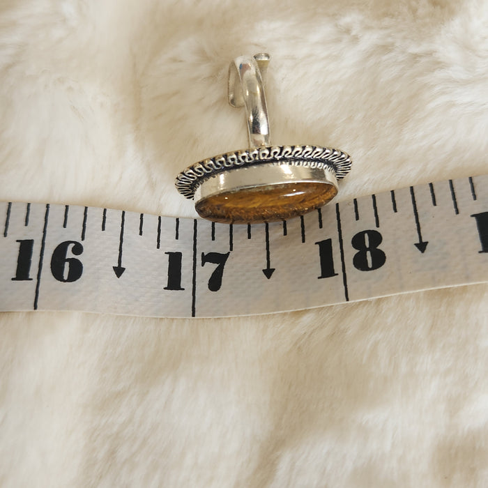 Certified Tiger Eye Adjustable Ring -R24