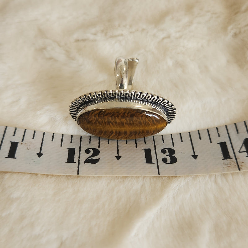 Certified Tiger Eye Adjustable Ring -R23