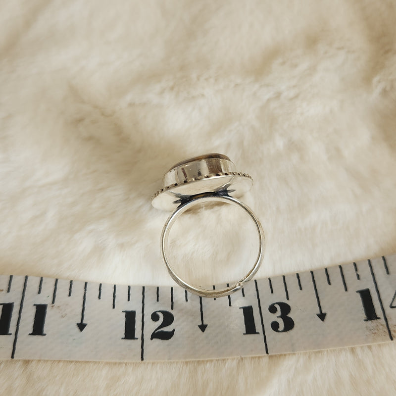 Certified Tiger Eye Adjustable Ring -R23