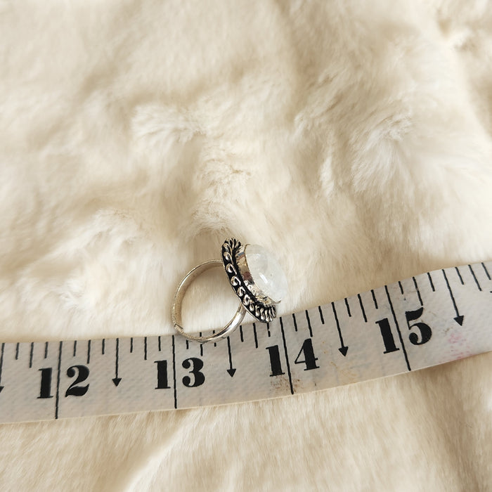 Certified Moonstone Adjustable Ring-R30