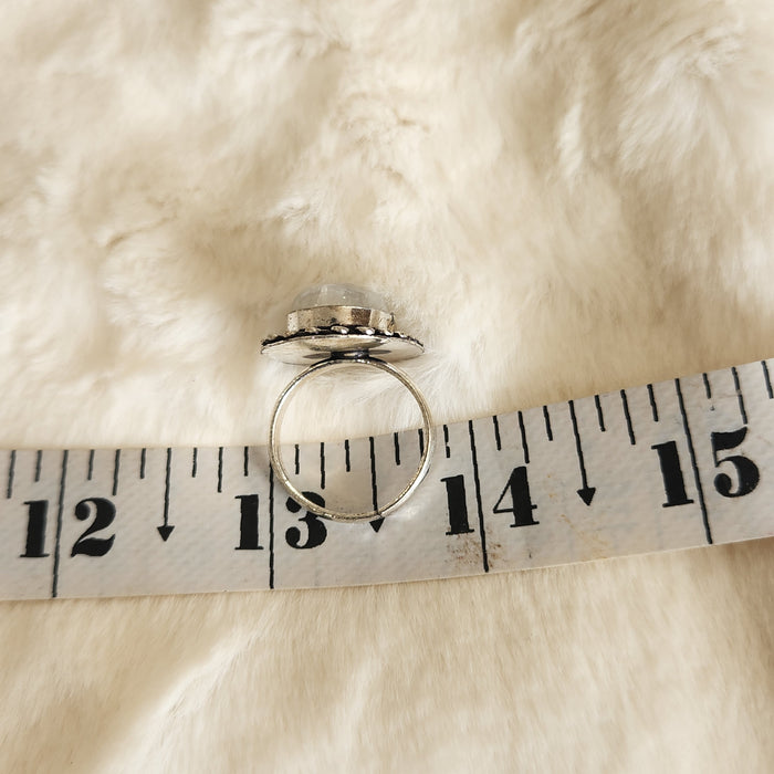 Certified Moonstone Adjustable Ring-R30