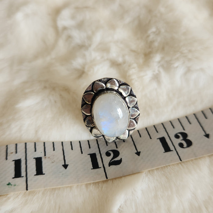 Certified Moonstone Adjustable Ring-R33