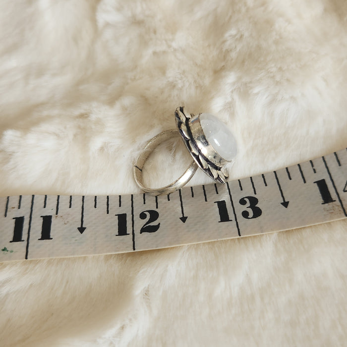 Certified Moonstone Adjustable Ring-R33