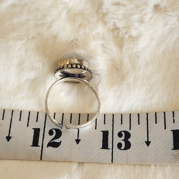 Certified Moonstone Adjustable Ring-R37