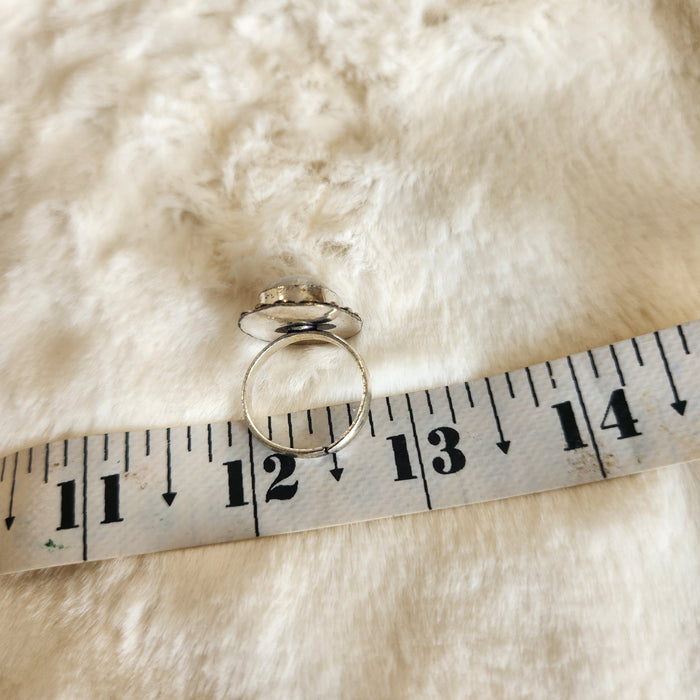 Certified Moonstone Adjustable Ring-R39