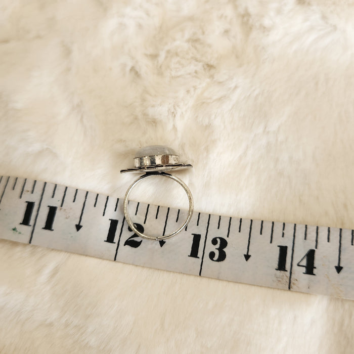 Certified Moonstone Adjustable Ring-R40