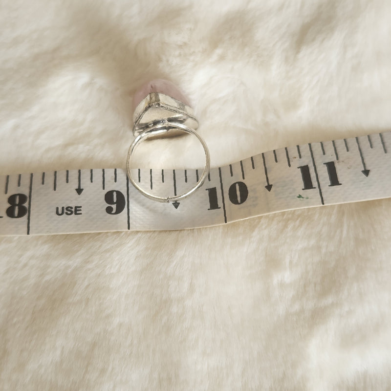 Certified Rose Quartz Adjustable Rings- R75