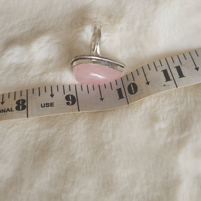 Certified Rose Quartz Adjustable Rings- R75