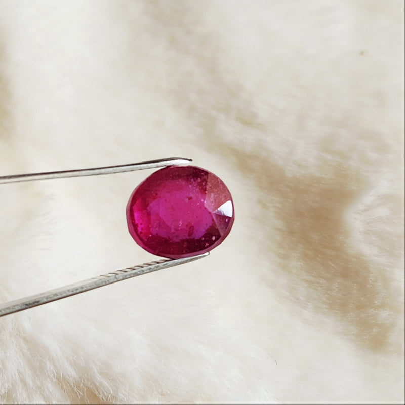 Ruby (Manik) Gemstone - 8.07 ct