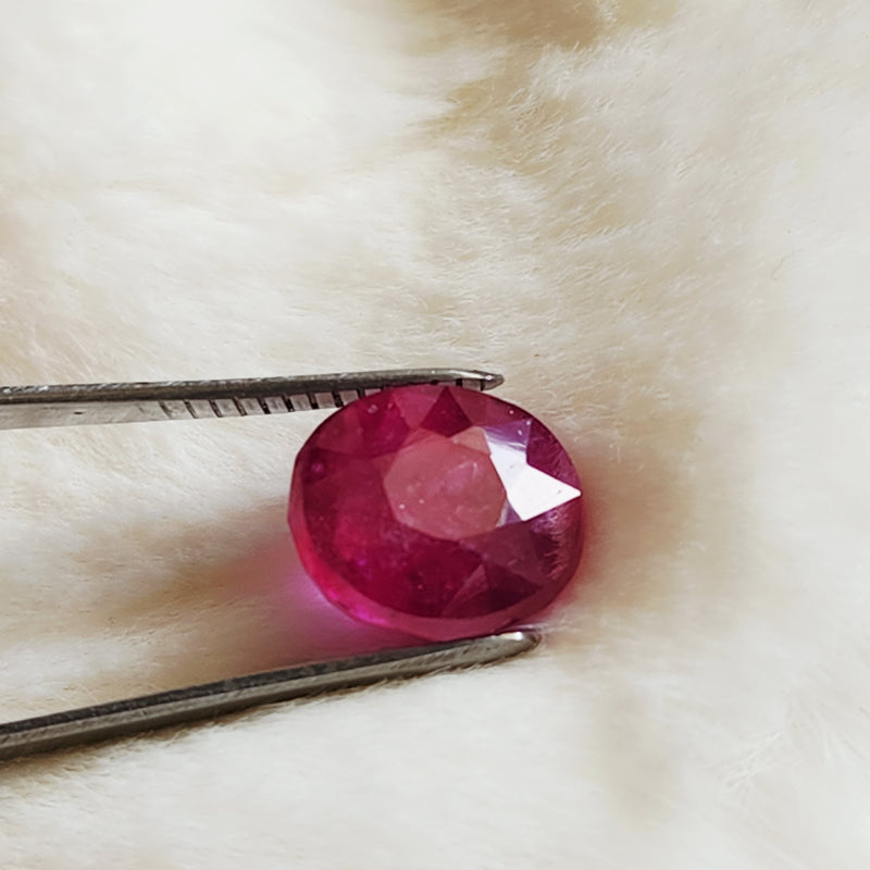 Ruby (Manik) Gemstone - 8.07 ct