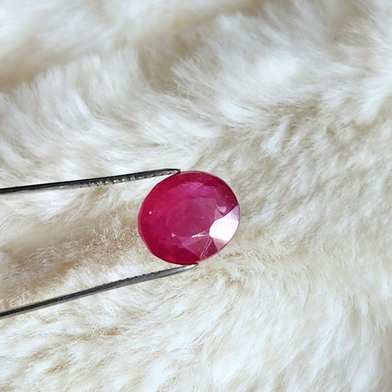 Ruby (Manik) Gemstone - 6.93 ct