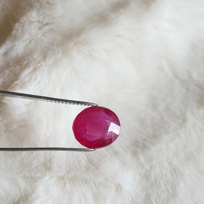 Ruby (Manik) Gemstone - 6.93 ct