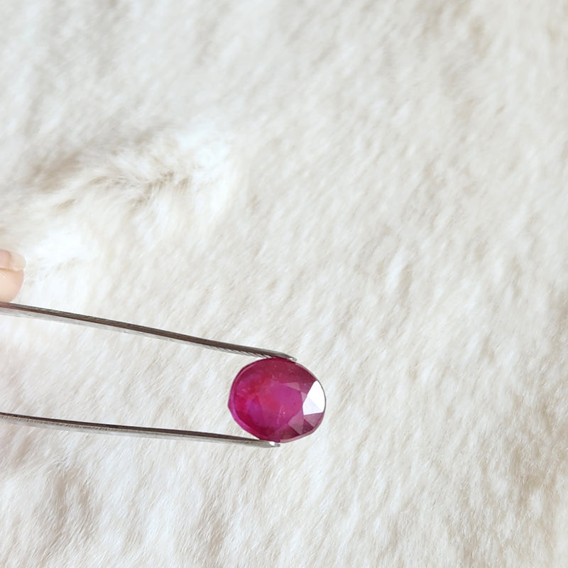 Ruby (Manik) Gemstone - 7.89 ct