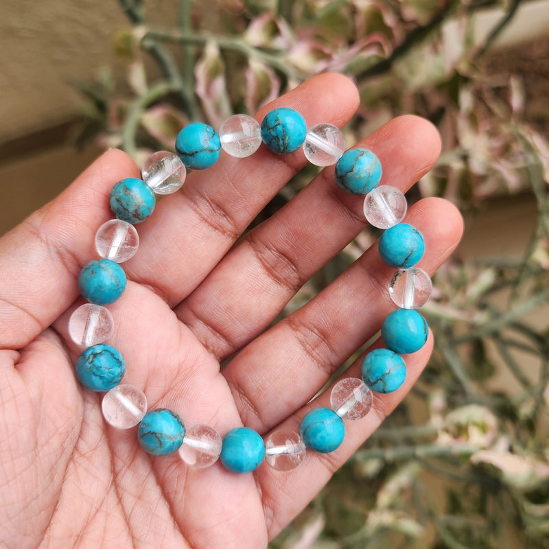 Fame and Success - Turquoise & Clear Quartz