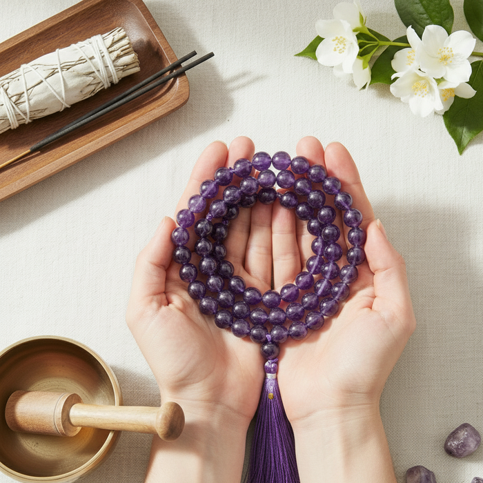 Original Amethyst Stone Mala