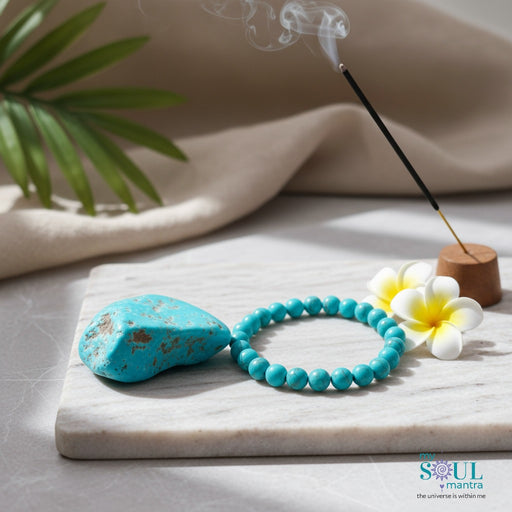 Natural Blue Copper Turquoise Rondelle Beads - 8mm at 3099.60 INR in Natural Blue Copper Turquoise Rondelle Beads - 8mm at 3099.60 INR in