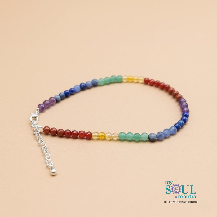 Seven Chakra Anklet (Single Piece)