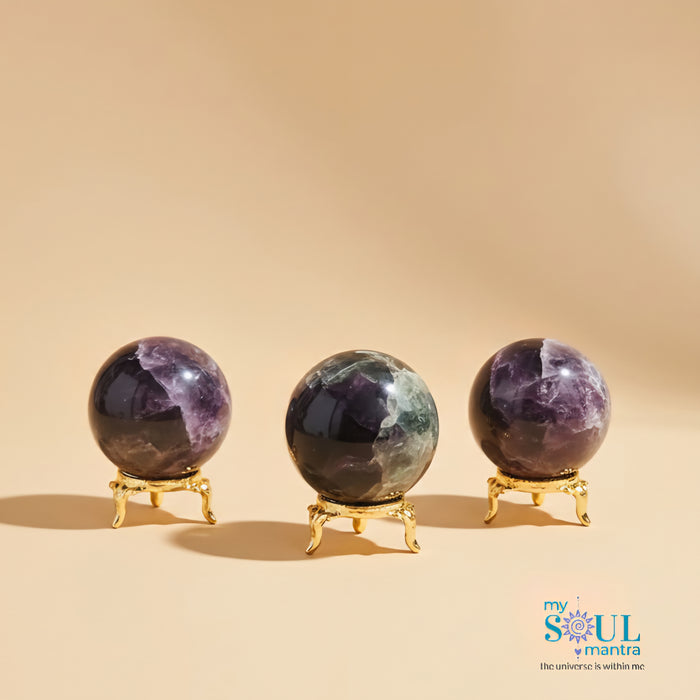 Multi Fluorite Crystal Ball Sphere