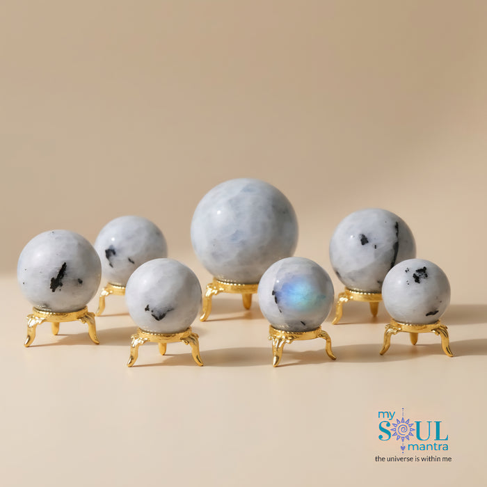 Rainbow Moonstone Crystal Ball Sphere