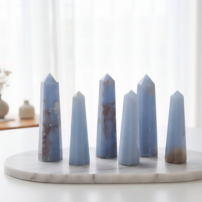 Angelite Crystal Wand / Tower