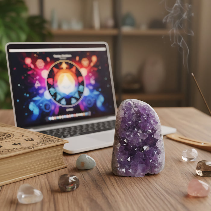 Amethyst Standing  Cluster from Uruguay (AAA)