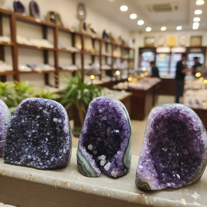 Amethyst Standing  Cluster from Uruguay (AAA)